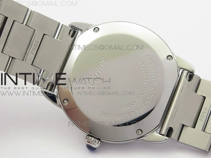 Ronde Solo de Cartier 29.5mm K11 1:1 Best Edition White Dial on SS Bracelet Ronda Quartz